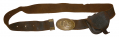 US CIVIL WAR ENLISTED BELT WITH MAKER-MARKED CAP POUCH – CAPS AND TOMPION INSIDE