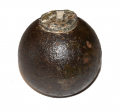 CONFEDERATE 6-POUNDER CANNON BALL FROM FORT MAGRUDER