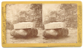 TIPTON GETTYSBURG STEREOVIEW CARD – 5th NEW HAMPSHIRE MONUMENT, HOUCK’S RIDGE/WHEATFIELD -  “ANDREW’S” SHARPSHOOTERS 