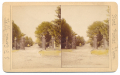 RARE J. P. CARNELL (WEST VIRGINIA) HAND TINTED GETTYSBURG STEREOVIEW – ENTRANCE TO GETTYSBURG NATIONAL CEMETERY