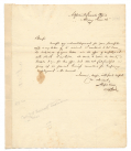RUFUS KING AUTOGRAPH LETTER SIGNED AS ADJUTANT GENERAL OF NEW YORK — FUTURE ORGANIZER OF THE CIVIL WAR "IRON BRIGADE" — TO MAJOR R. L. BAKER, COMMANDING WATERVLIET ARSENAL
