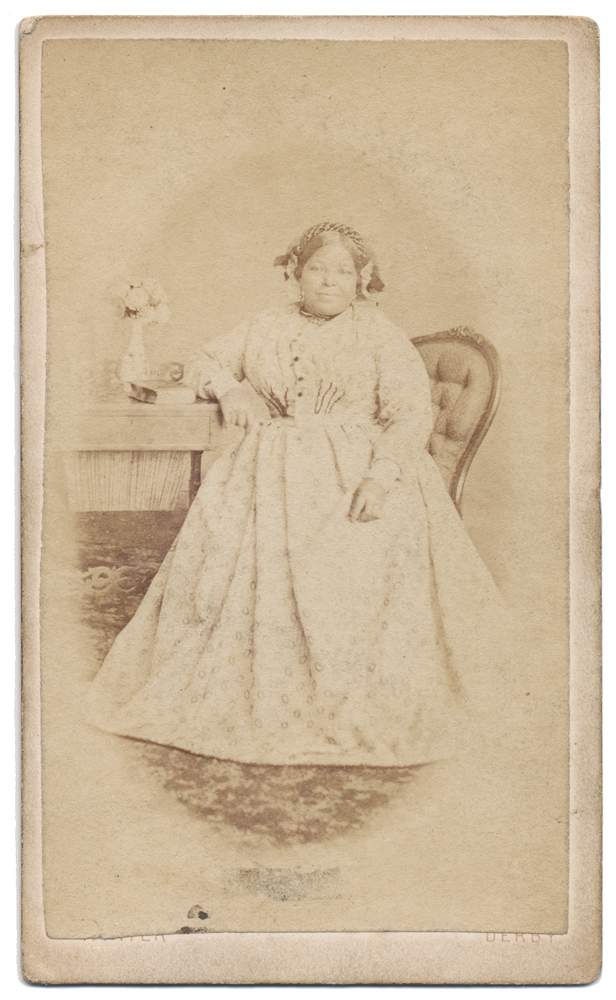 CDV OF BLACK WOMAN FROM DERBY, ENGLAND