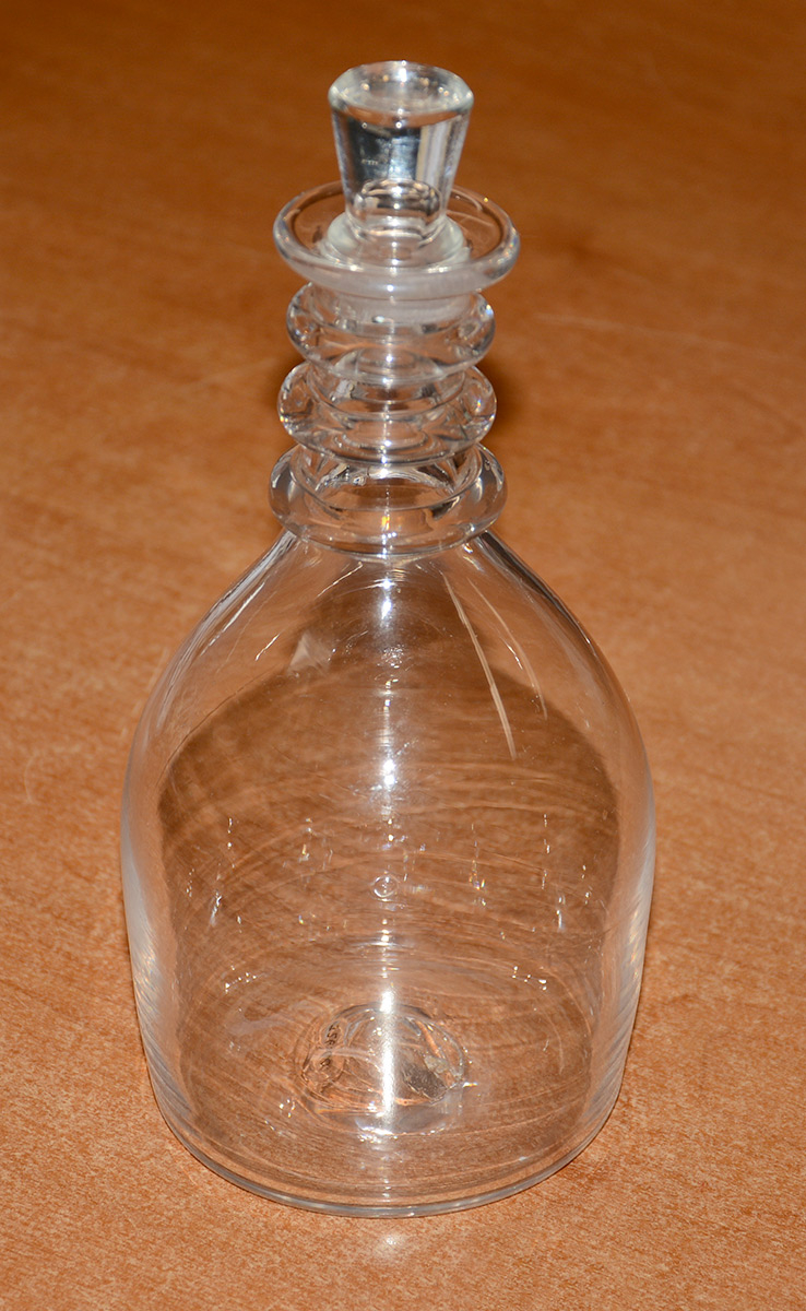 EARLY PRUSSIAN SHAPE PINT DECANTER, C1815-1825
