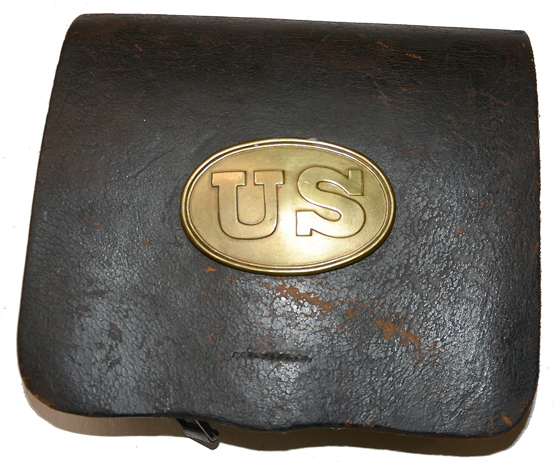 REGULATION 1861 CARTRIDGE BOX WITH PLATE