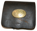 REGULATION 1861 CARTRIDGE BOX WITH PLATE