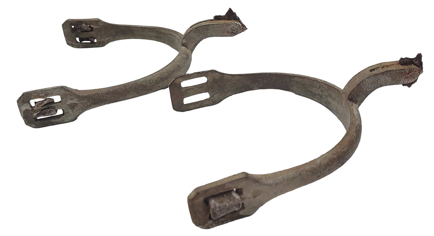 RELIC CONFEDERATE BRASS SPURS FOUND IN LONGSTREET’S CAMP, WILDERNESS, VA 