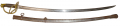 AMES MODEL 1860 CAVALRY SABER WITH SCABBARD, DATED 1863
