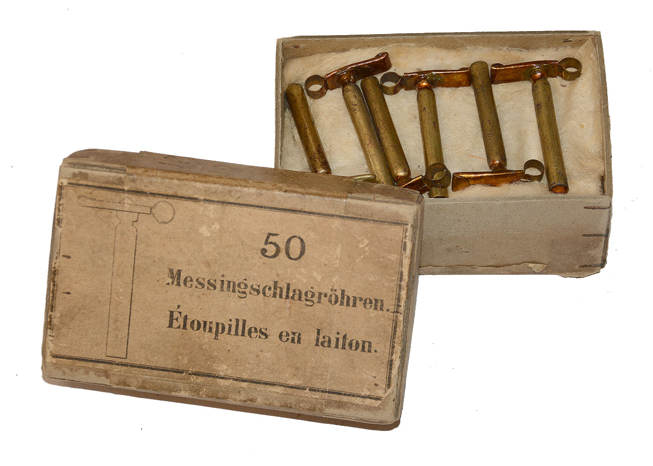 BOX OF EUROPEAN ARTILLERY FRICTION PRIMERS