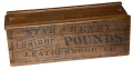 WONDERFUL LOOKING WOOD TOBACCO BOX, “STAR OF HENRY” FROM LEATHERWOOD, VA