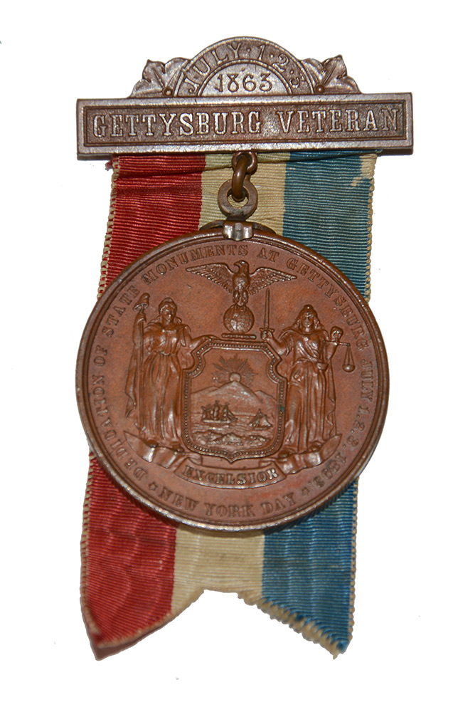 NEW YORK DAY AT GETTYSBURG MEDAL - 1893
