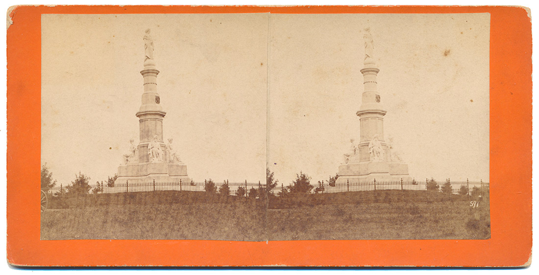 TIPTON AND MYERS GETTYSBURG STEREOVIEW – SOLDIER’S NATIONAL MONUMENT