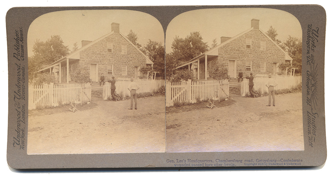 UNDERWOOD STEREOVIEW – GENERAL LEE’S HEADQUARTERS