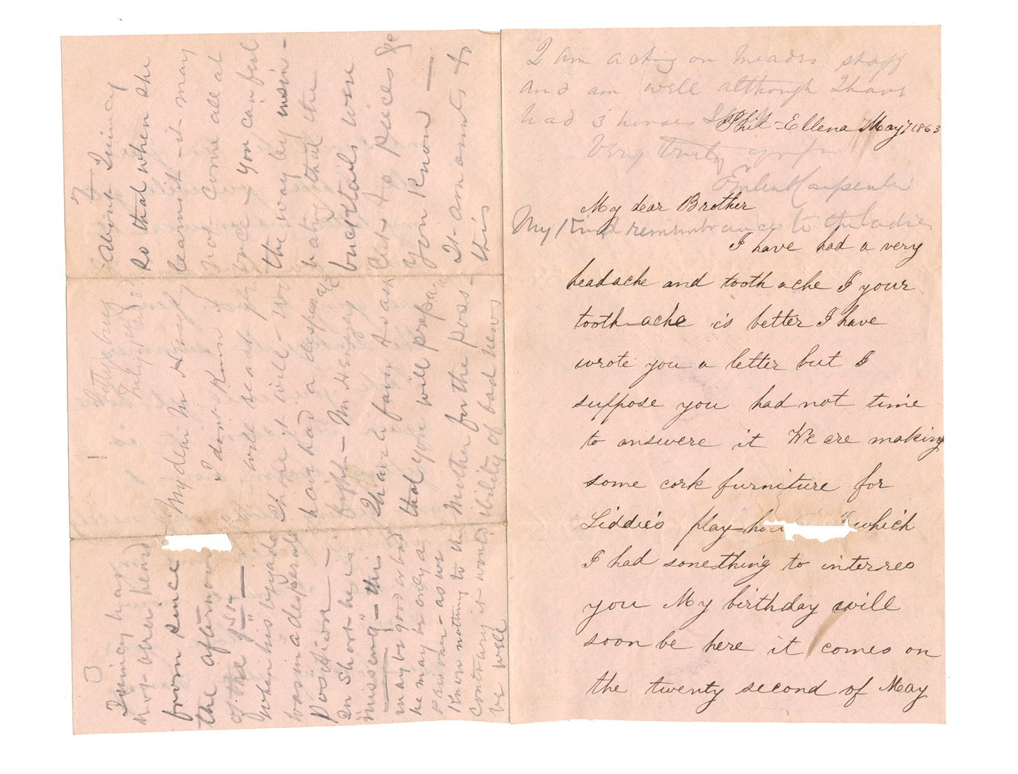 GETTYSBURG BATTLEFIELD LETTER DATED 