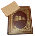 JOHN HUNT MORGAN AUTOGRAPH ALBUM, OHIO PENITENTIARY, 1863 — SIGNED BY GEN. JOHN HUNT MORGAN AND SEVENTY-ONE CAPTURED OFFICERS OF HIS COMMAND, INCLUDING ALL SEVEN MEN OF THE NOVEMBER 1863 ESCAPE PARTY