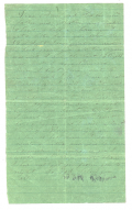 1862 LETTER BY WILLIAM M. CLOER, 62ND NORTH CAROLINA – POW FROM 1863-1865; HAND-CARRIED BY COMRADE LATER KIA