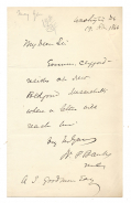 1866 AUTOGRAPH LETTER SIGNED, NATHANIEL P. BANKS (1816–1894) - Union Major General, Speaker of the House, and Governor of Massachusetts