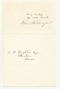 JOHN B. FLOYD (1806–1863) — UNDATED AUTOGRAPH/SIGNATURE ON THE CLOSING LEAF OF A LETTER 