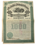 1881 NEW YORK, PITTSBURGH & CHICAGO RAILWAY CO. $1000 FIRST MORTAGE GOLD BOND, SIGNED BY CIVIL WAR MAJ. GEN. JAMES S. NEGLEY AS PRESIDENT