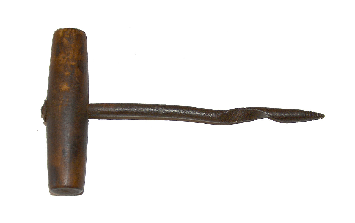 GETTYSBURG RECOVERED ARTILLERY GIMLET, EX-ZIEGLER COLLECTION