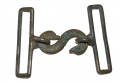 SILVER CONFEDERATE OFFICER'S SNAKE BUCKLEE