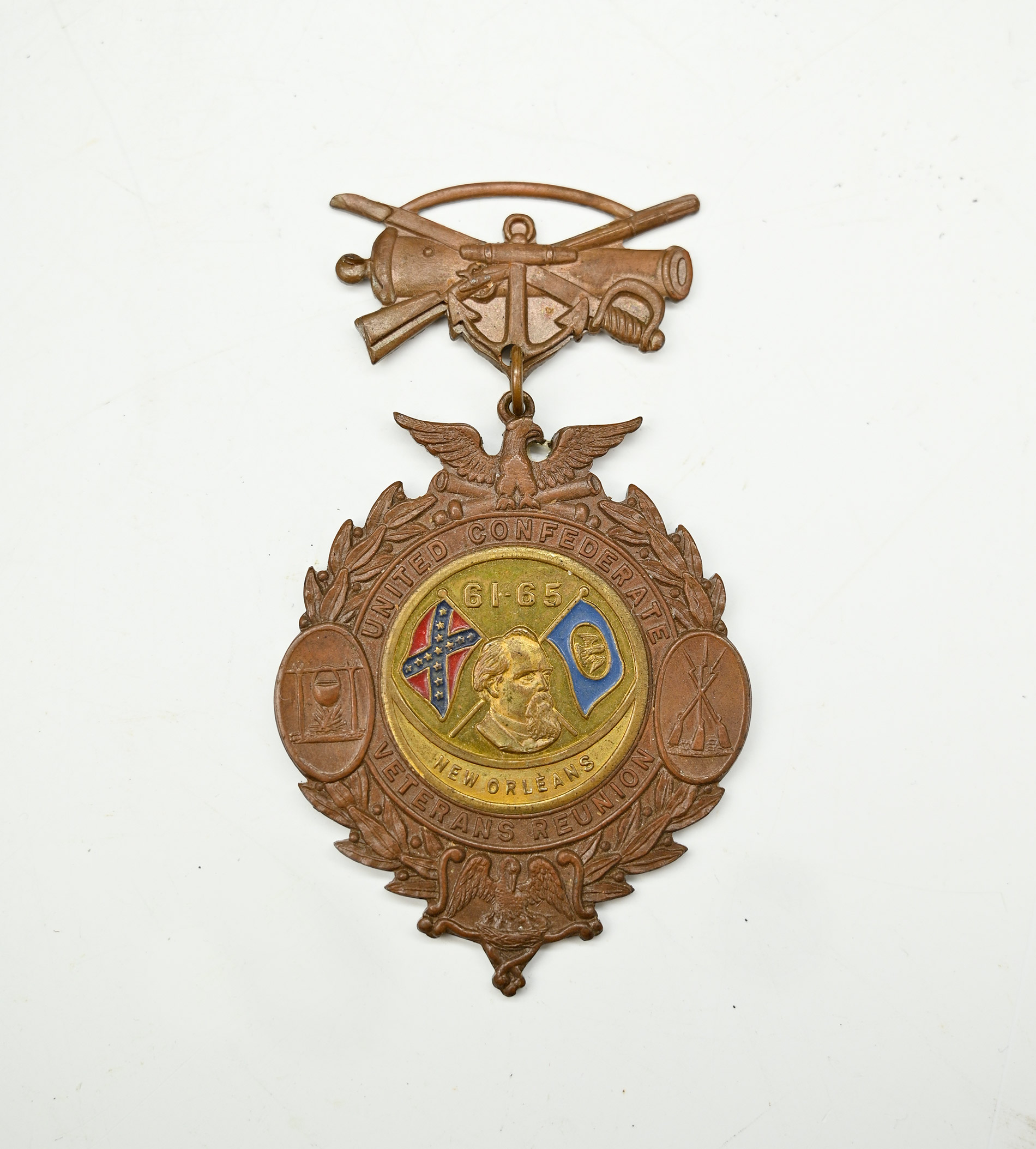 UNITED CONFEDERATE VETERANS NEW ORLEANS REUNION BADGE