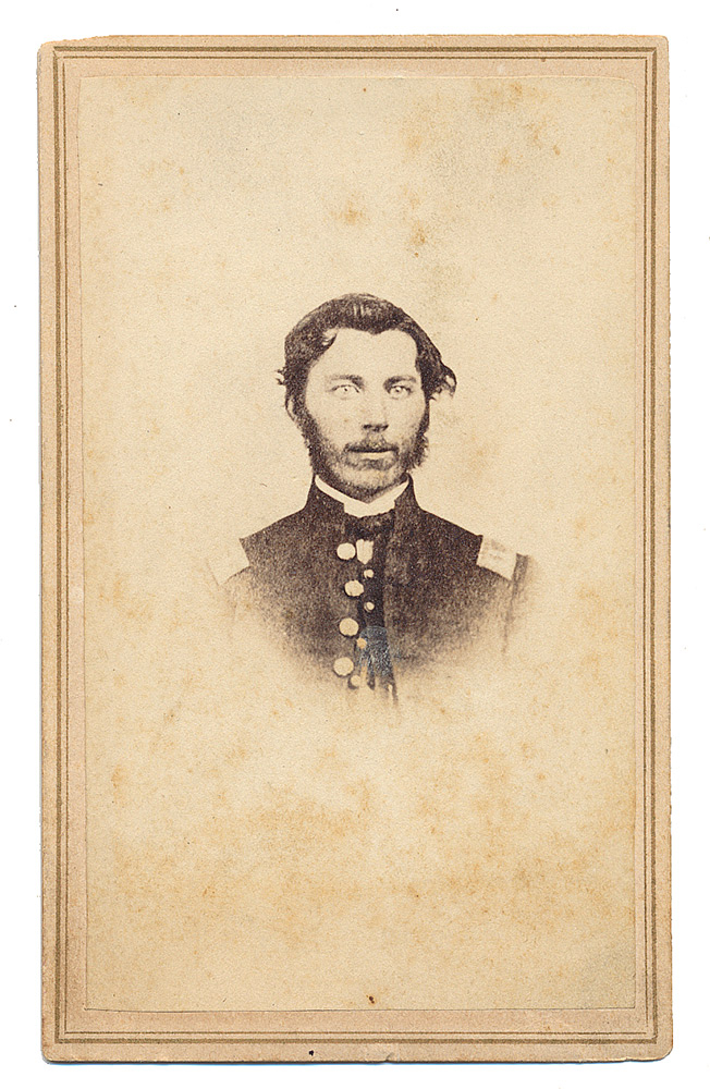 CDV OF CAPTAIN AMOS GILLIS – 23rd OHIO – KIA AT BERRYVILLE 