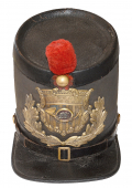 A RARE FIRST MODEL US MARINE CORPS SHAKO IN ATTIC CONDITION