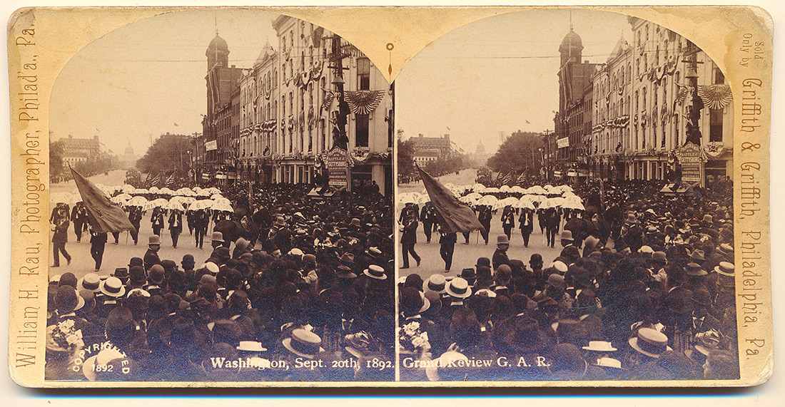 GRIFFITH & GRIFFITH STEREOVIEW – GAR PARADE, WASHINGTON, D.C. – SEPT. 20, 1892