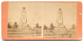 1869 STEROVIEW OF THE GROVETON MONUMENT - SECOND MANASSAS BATTLE