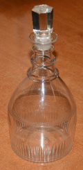 PRUSSIAN SHAPE QUART DECANTER, US OR ENGLAND, C1810-1830