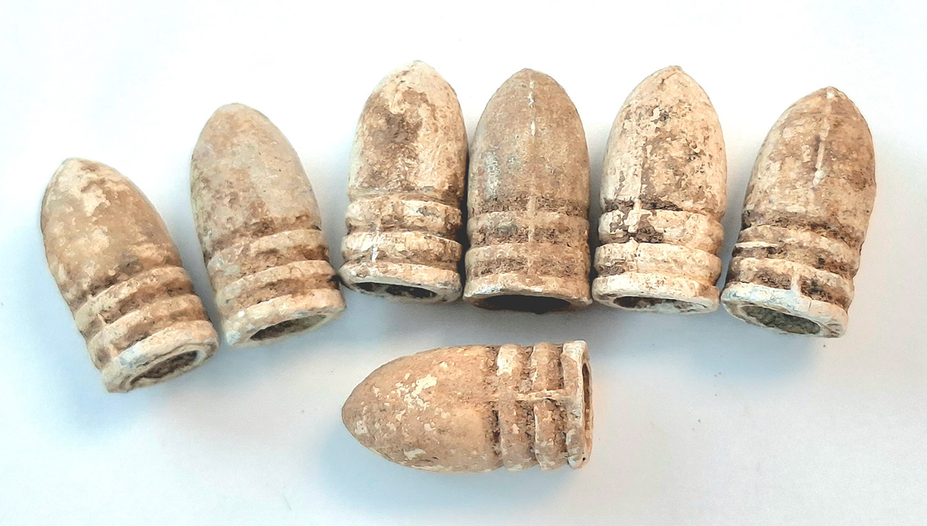 CONFEDERATE .54 CALIBER “GEORGIA TROOPS / TEAT BASE” BULLETS