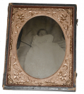 QUARTER PLATE TINTYPE - POST-MORTEM INFANT
