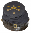 CLASSIC IDENTIFIED MCDOWELL FORAGE CAP WORN BY A 4th PENNSYLVANIA CAVALRYMAN