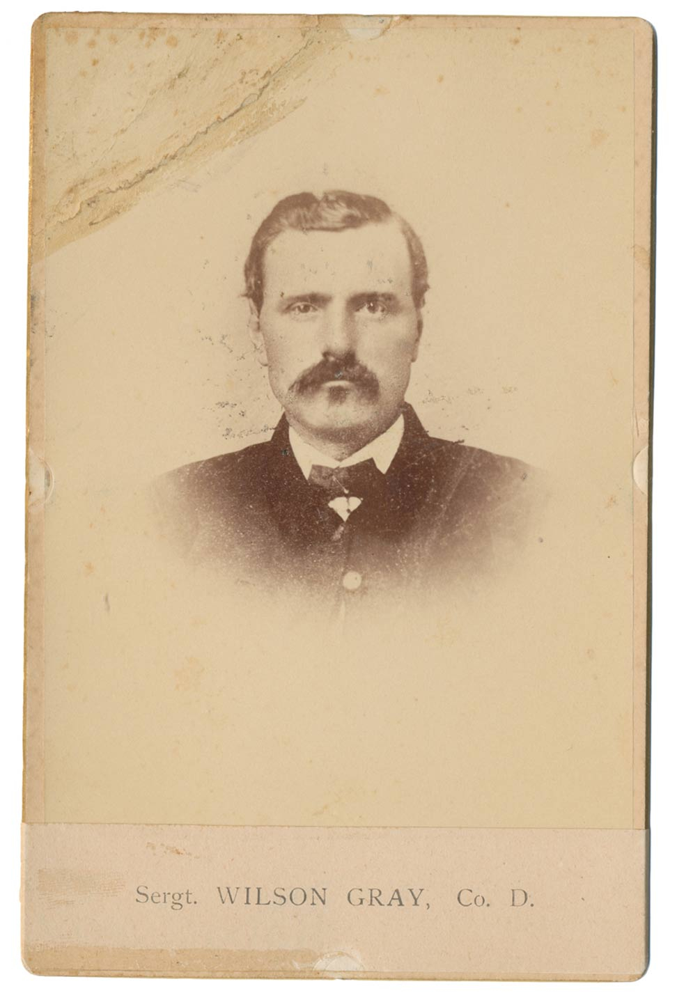 CABINET CARD – WILSON GRAY, 2ND & 18TH NEW HAMPSHIRE INFANTRY