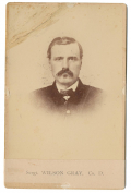 CABINET CARD – WILSON GRAY, 2ND & 18TH NEW HAMPSHIRE INFANTRY