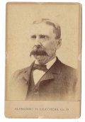 CABINET CARD – ALPHONSE D. LEATHERS, 2ND NEW HAMPSHIRE INFANTRY