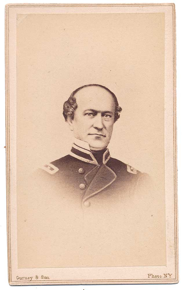 LITHO CDV OF GENERAL JAMES SIMONS