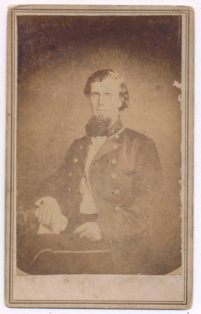 CDV OF CONFEDERATE GENERAL JAMES E. RAINS - KILLED AT MURFREESBORO
