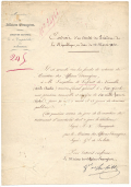 ORIGINAL FRENCH 1850 PENSION DECREE – CONSUL GENERAL IN NEW YORK, SIGNED BY GENERAL DE LA HITTE