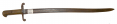 BRAZILIAN LIGHT MINIE RIFLE SABER BAYONET WITH NEW JERSEY STAMP