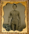 VERY RARE AMBROTYPE OF VMI CADET W.P. ROBINSON – 1st LT. 13th BATTALION, VIRGINIA ARTILLERY (RINGGOLD’S BATTERY), PHOTO FEATURED IN CONFEDERATE VETERAN MAGAZINE