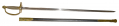 VERY GOOD M1840 AMES NCO SWORD AND SCABBARD DATED 1864 WITH MATCHING INSPECTOR MARKS