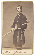 CDV PHOTOGRAPH OF MAJOR A.J. KRAUSE, 108TH U.S.C.T.