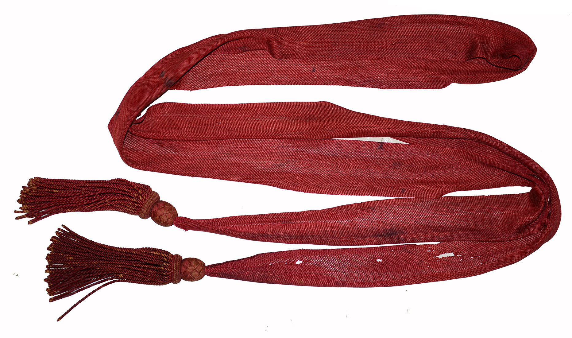 CIVIL WAR OFFICER’S SASH OF MAURICE LEYDEN, THIRD NEW YORK CAVALRY