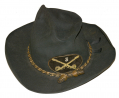 POST-CIVIL WAR GAR SLOUCH HAT OF MAURICE LEYDEN, THIRD NEW YORK CAVALRY