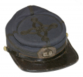 CHASSEUR STYLE OFFICER’S KEPI OF MAURICE LEYDEN, THIRD NEW YORK CAVALRY