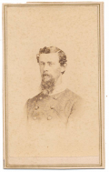 CDV OF UNIDENTIFIED CONFEDERATE OFFICER, NEW ORLEANS BACKMARK