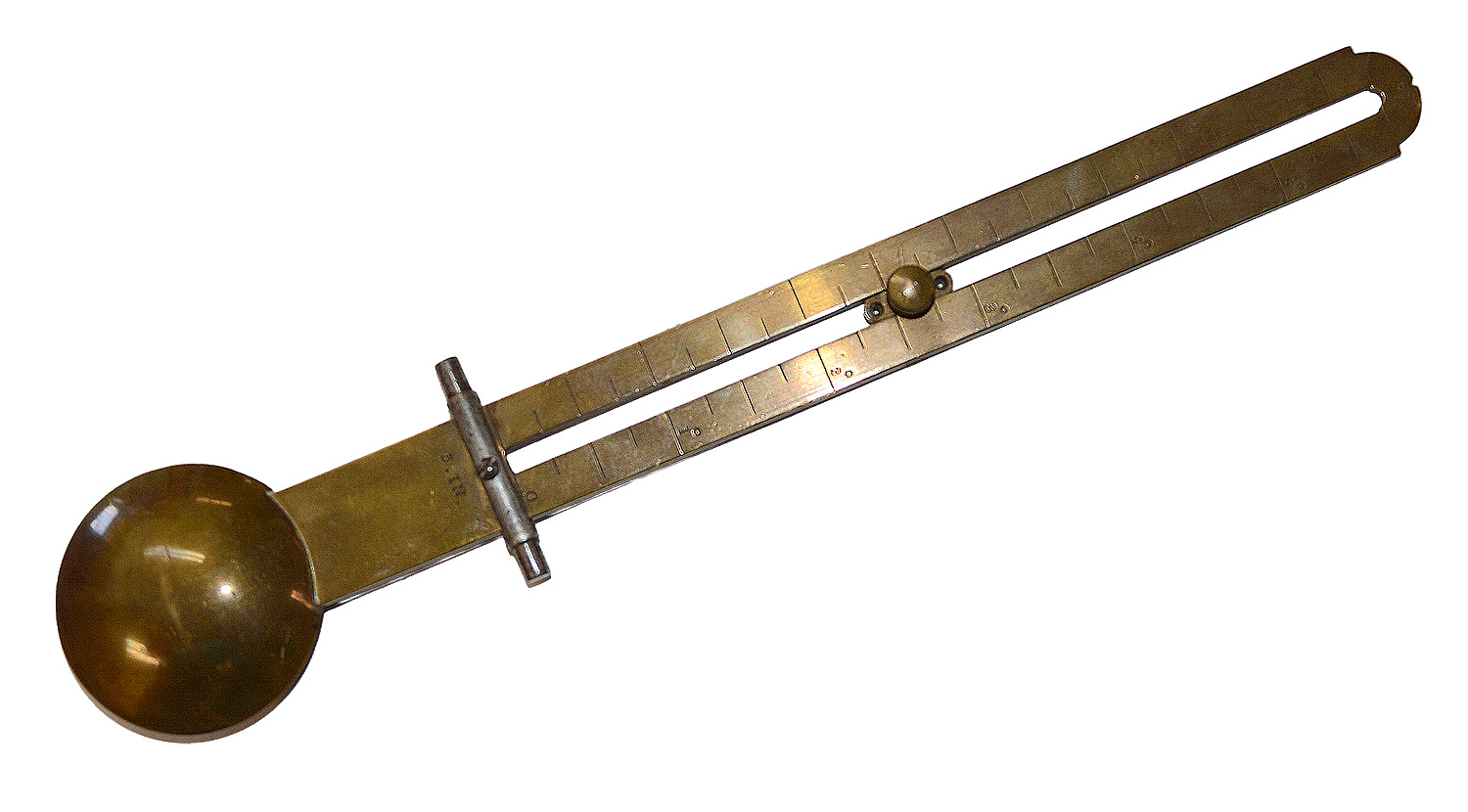 SCARCE WATERVLIET ARSENAL MARKED ARTILLERY 3-INCH RIFLE PENDULUM HAUSSE