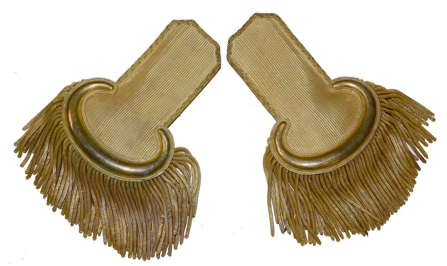 PAIR OF 2ND LIEUTENANT’S EPAULETTES FROM THE EFFECTS OF MAURICE LEYDEN, THIRD NEW YORK CAVALRY