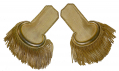 PAIR OF 2ND LIEUTENANT’S EPAULETTES FROM THE EFFECTS OF MAURICE LEYDEN, THIRD NEW YORK CAVALRY